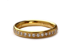 Memoire-Ring in Gold mit Brillanten